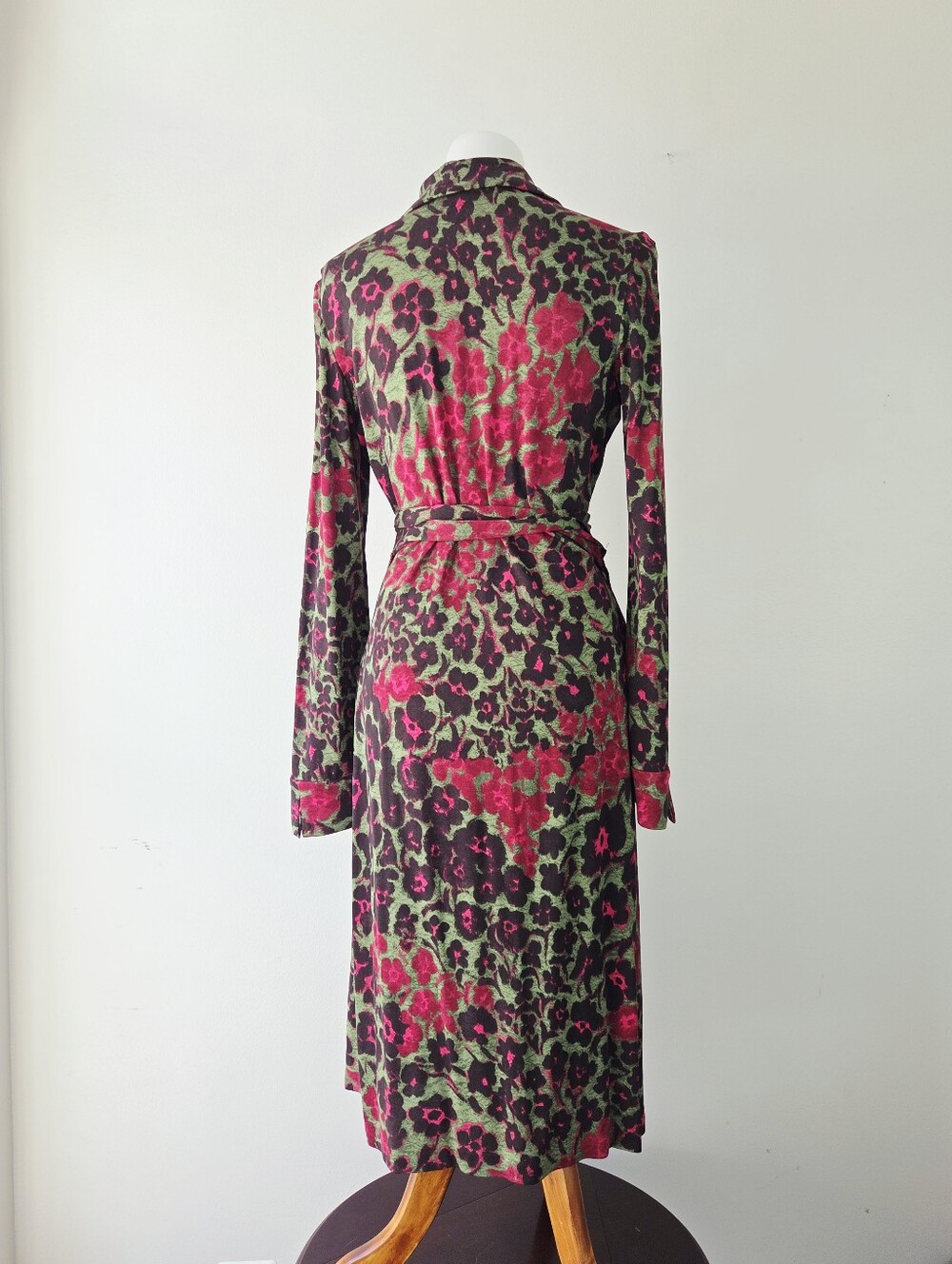 DVF Diane von Furstenberg JUDY Vintage Printed Floral Botanical Size 12 - Picture 4 of 6
